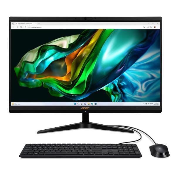 Acer Aspire C24 All-in-One 24" – Intel Core i5-12450H, 16GB DDR4, SSD 1TB PCIe, Display Full HD 1920x1080, UHD Graphics, Wi-Fi 6, Bluetooth, HDMI, Webcam, Windows 11 Home – Nero - immagine 2