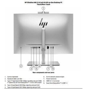 HP EliteOne 840 G9 All-in-One 24" Non Touch โ Intel Core i5-14500, 16GB DDR5, 1TB SSD NVMe, UHD Graphics 770, Wi-Fi 6E, Webcam, Windows 11 Pro, Garanzia 3 Anni