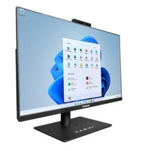 PC All In One Victory 24 YASHI Intel Core i5-12450H 4.4GHz 8GB DDR4 512GB SSD M.2 PCIe Display Full HD 23.8 Iris Xe Graphics Wi-Fi 6 Bluetooth Webcam Windows 11 Pro Nero
