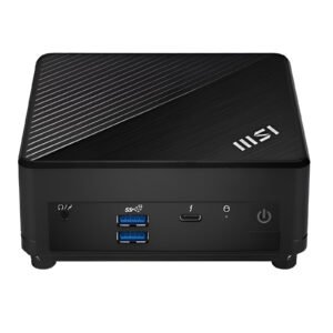 Mini PC MSI Cubi 5 12M-201XIT con Intel Core i3-1215U, 8GB RAM DDR4, SSD 512GB NVMe, UHD Graphics, Wi-Fi 6E, doppia LAN, FreeDOS, nero