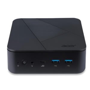 PC Desktop Acer Veriton VN1502G-13U5U Mini PC con Intel Core i5-1334U, supporto RAM fino a 64GB DDR4, SSD NVMe, Wi-Fi 6, doppia LAN, colore nero