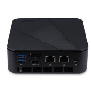 Acer Veriton Pro – Mini PC Barebone Ultra Compatto con Intel Core i3-1315U, Wi-Fi 6, USB-C, HDMI, DisplayPort, Design Nero Minimal