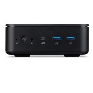 Acer Veriton Pro – Mini PC Barebone Ultra Compatto con Intel Core i3-1315U, Wi-Fi 6, USB-C, HDMI, DisplayPort, Design Nero Minimal