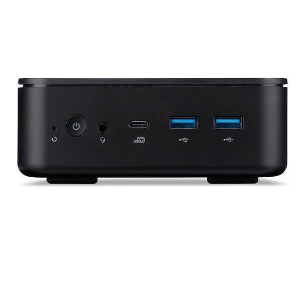 Acer Veriton Pro – Mini PC Barebone Ultra Compatto con Intel Core i3-1315U, Wi-Fi 6, USB-C, HDMI, DisplayPort, Design Nero Minimal - immagine 4