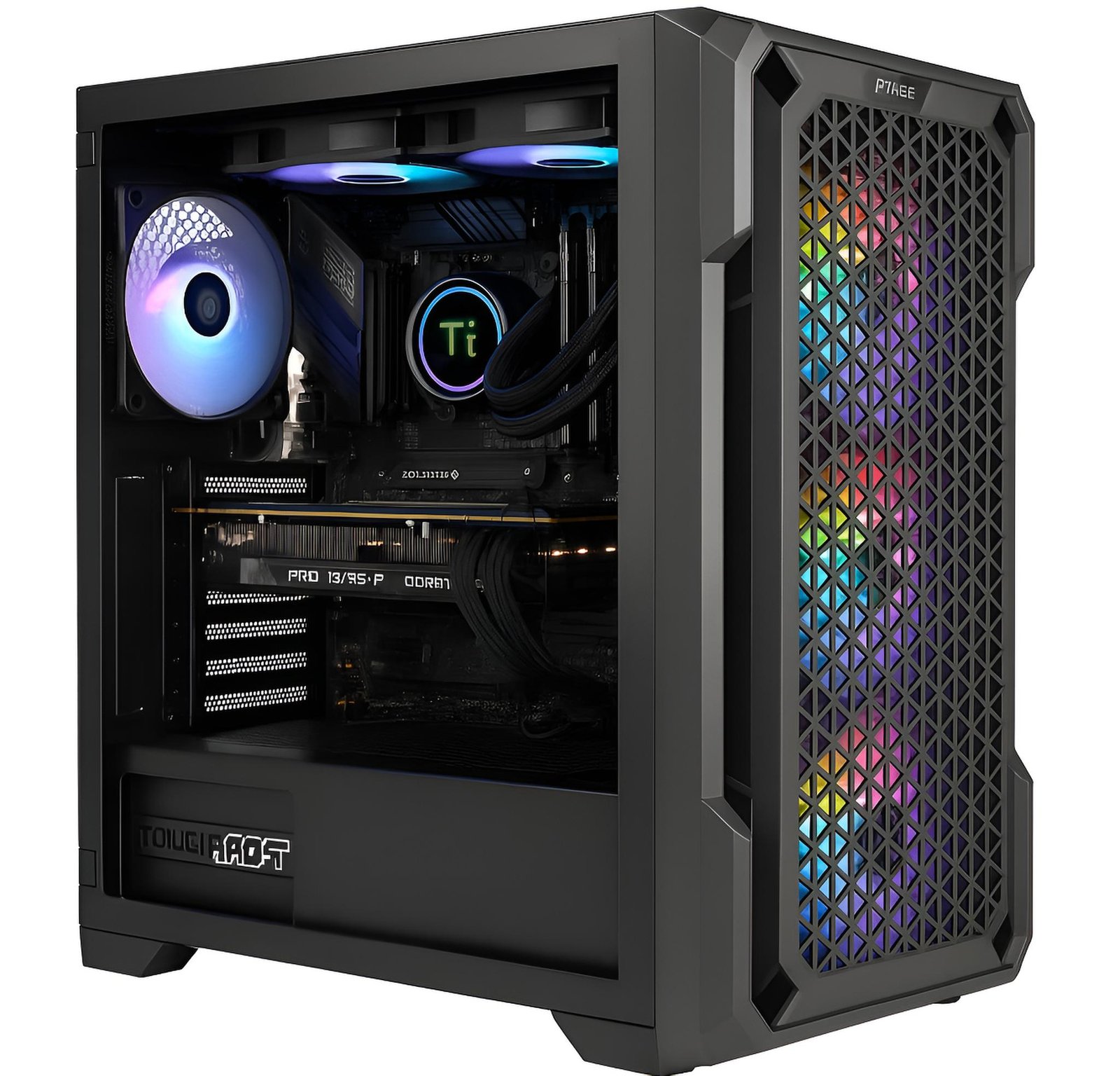PC Expert Ryzen 9 7900 con RTX 5060 Ti, 32GB DDR5, SSD 1TB, dissipatore 360mm ARGB e case AX90 con Windows 11 preinstallato