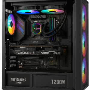 PC EXPERT Intel Core Ultra 9 285K con RTX 5080, 32GB DDR5, SSD 1TB PCIe 5.0, PSU 1200W Gold e case MasterBox 600 ARGB