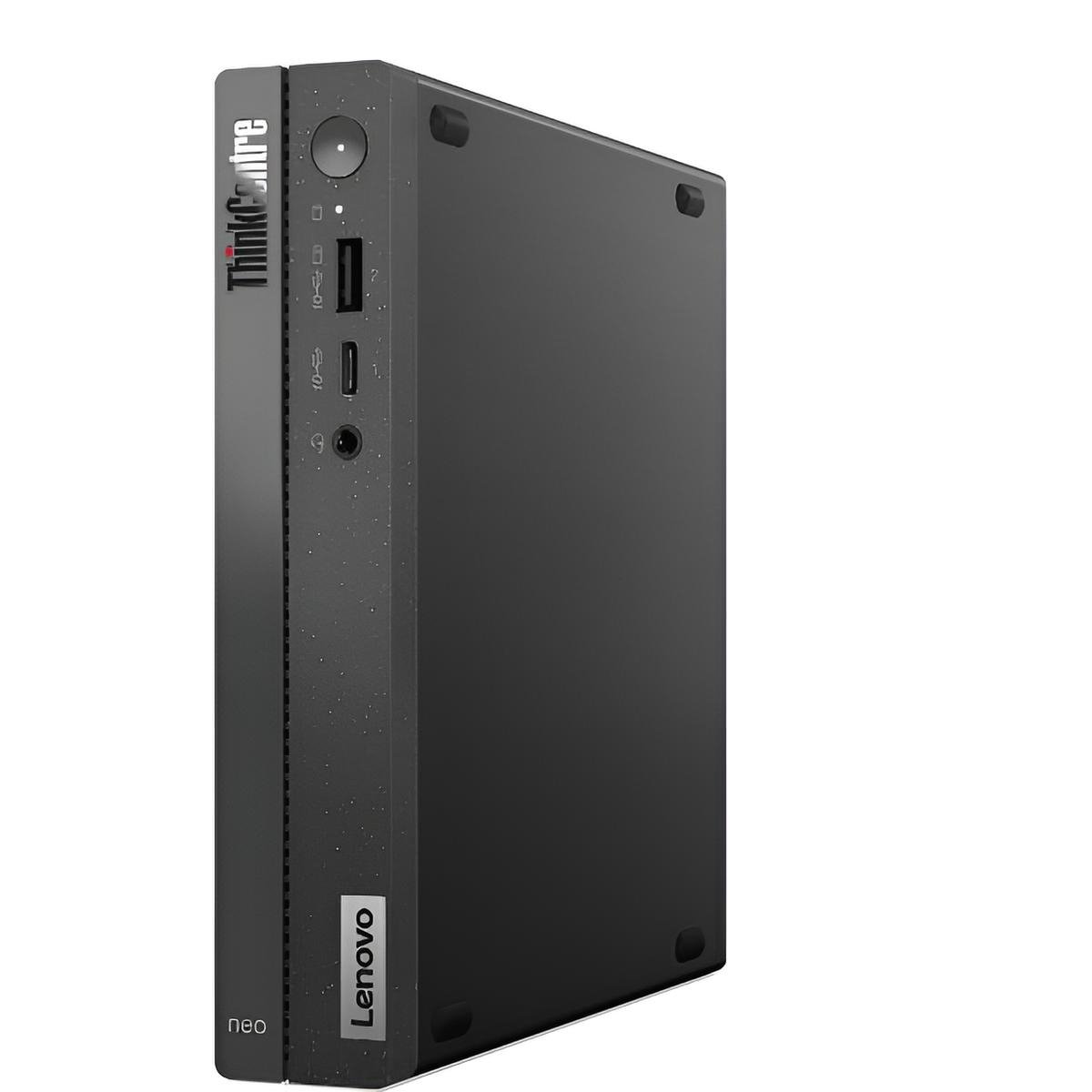 PC Desktop Lenovo ThinkCentre neo 50q Gen 4 Small Desktop con Intel Core i3-1215U, 8GB RAM DDR4, SSD 512GB NVMe, UHD Graphics, Wi-Fi 6, colore nero