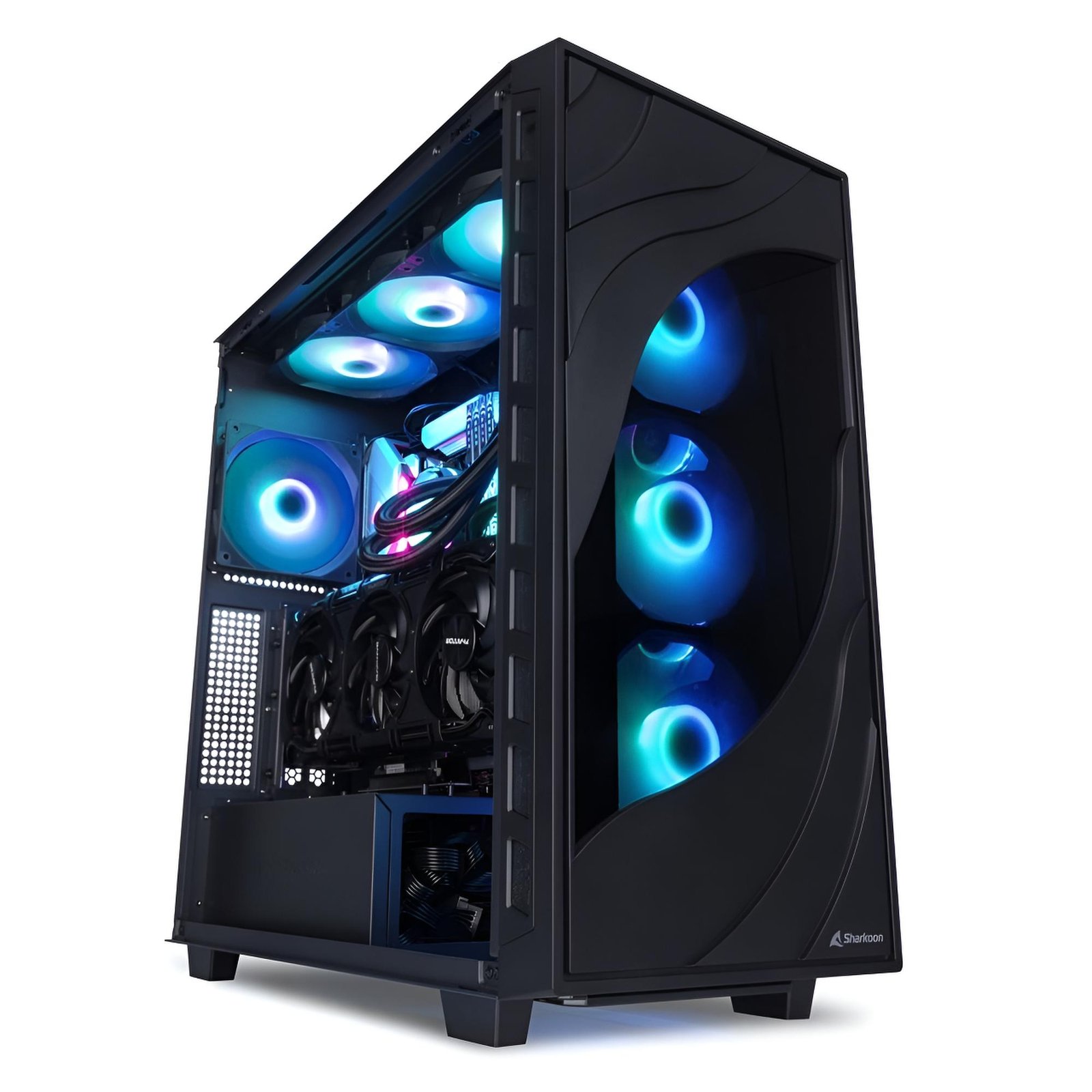PC EXPERT Intel Ultra 7 265 con RTX 5060 Ti, 32GB DDR5, SSD 1TB NVMe, PSU 850W Gold e case Rebel C80G RGB