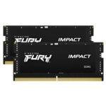 Kingston FURY Impact DDR5 64GB (2x32GB) 5600MT/s SO-DIMM CL40 PnP – RAM notebook ad alte prestazioni con Plug N Play e XMP 3.0