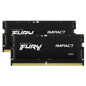 Kingston FURY Impact DDR5 64GB (2x32GB) 5600MT/s SO-DIMM CL40 PnP – RAM notebook ad alte prestazioni con Plug N Play e XMP 3.0