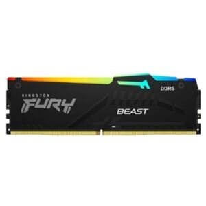 Kingston FURY Beast DDR5 RGB 32GB (2x16GB) 6000MT/s CL30 – Kit RAM Gaming DIMM 288-pin con Illuminazione RGB, XMP 3.0**