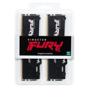 Kingston FURY Beast DDR5 RGB 32GB (2x16GB) 6000MT/s CL30 – Kit RAM Gaming DIMM 288-pin con Illuminazione RGB, XMP 3.0**