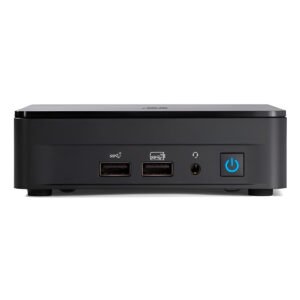 ASUS NUC 12 WALLSTREET Barebone con Intel Core i7-1260P, Iris Xe Graphics, senza RAM e SSD, Wi-Fi 6E, LAN 2.5GbE, Thunderbolt 4, FreeDOS, colore nero