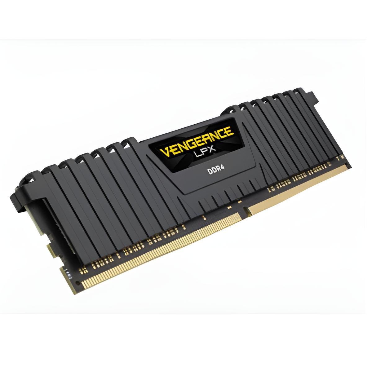 Corsair VENGEANCE LPX 8GB DDR4-2400 CL16, modulo RAM DIMM nero con dissipatore in alluminio, design low profile per PC desktop gaming