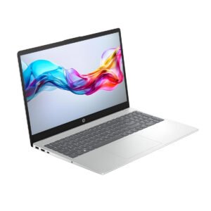 HP Laptop 15-fd0082nl con Intel Core i5-1334U, 16GB RAM DDR4, SSD 1TB NVMe, Display 15.6" Full HD, Iris Xe Graphics, Windows 11 Home, webcam integrata, design argento sottile e prestazioni affidabili