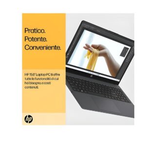Notebook HP Laptop 15-fc0072nl con AMD Ryzen 7 7730U, 16GB DDR4, SSD 1TB M.2, AMD Radeon R2, Display 15.6" Full HD, Windows 11 Home, Grigio, TPM, Webcam, Mic Integrato