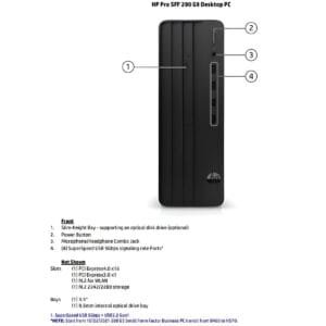 Pro SFF 290 G9 – Intel Core i7-13700 fino a 5.2GHz, UHD Graphics 770, RAM DDR4 8GB espandibile 64GB, SSD NVMe 512GB, Wi-Fi 6, Windows 11 Pro, garanzia 2 anni onsite**