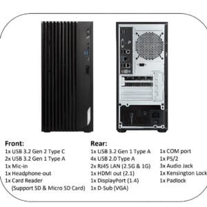 HP Elite Tower 800 G9 Special Edition i7-14700, 16GB DDR5, SSD 512GB PCIe, Windows 11 Pro, Wi-Fi 6E, lettore card 3in1, DVD±RW