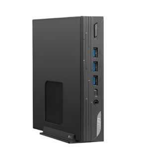 Mini PC MSI PRO DP10 12M-096IT con Intel Core i5-1235U, SSD 512GB NVMe, RAM 8GB DDR4, Iris Graphics, Windows 11 Pro, Wi-Fi 6E, Thunderbolt 4, nero