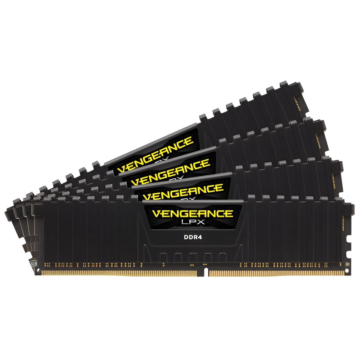 Kit RAM Corsair VENGEANCE LPX 128GB (4x32GB) DDR4-2666 CL16 con dissipatore in alluminio e supporto XMP 2.0