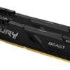 Kingston FURY Beast DDR4 32GB (2x16GB) 3200MT/s CL16 con dissipatore low profile nero, RAM gaming compatibile con Intel XMP 2.0 e AMD Ryzen