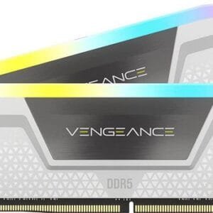 Corsair VENGEANCE DDR5 32GB (2x16GB) 5200MHz CL40 con dissipatore in alluminio nero ad alte prestazioni.
