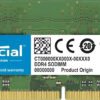 Modulo RAM Crucial 32GB DDR4-3200 SODIMM 260-pin CL22 1.2V per notebook e mini PC
