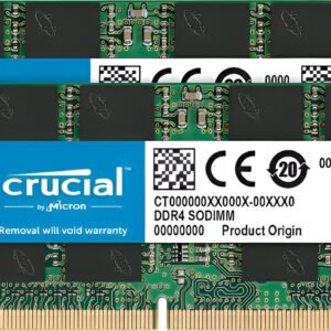 Kit RAM Crucial 16GB (2x8GB) DDR4-3200 SODIMM CL22 1.2V per notebook e mini PC, upgrade prestazioni