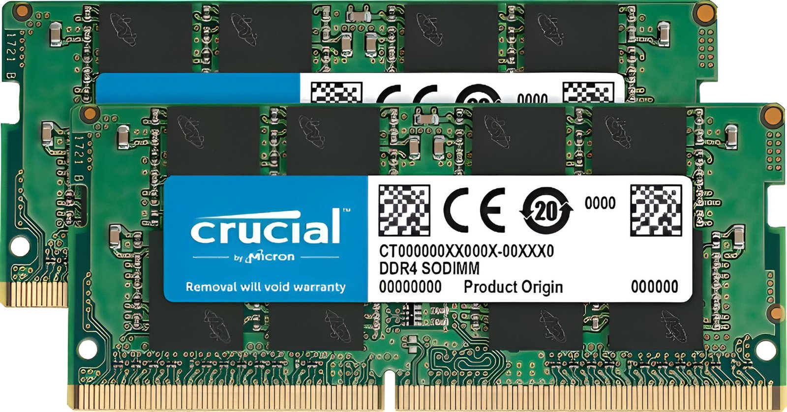 Kit RAM Crucial 16GB (2x8GB) DDR4-3200 SODIMM CL22 1.2V per notebook e mini PC, upgrade prestazioni
