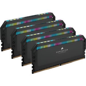 Corsair 64GB (4x16GB) DDR5 5600MHz CL36 RGB XMP 3.0, kit RAM ad alte prestazioni con dissipatore in alluminio e illuminazione multicolore per PC gaming