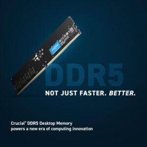 Crucial DDR5 16GB 5600MHz UDIMM – Memoria Desktop, CL46, 1.1V, On-Die ECC, Efficienza Energetica e Prestazioni Elevate per PC Moderni*