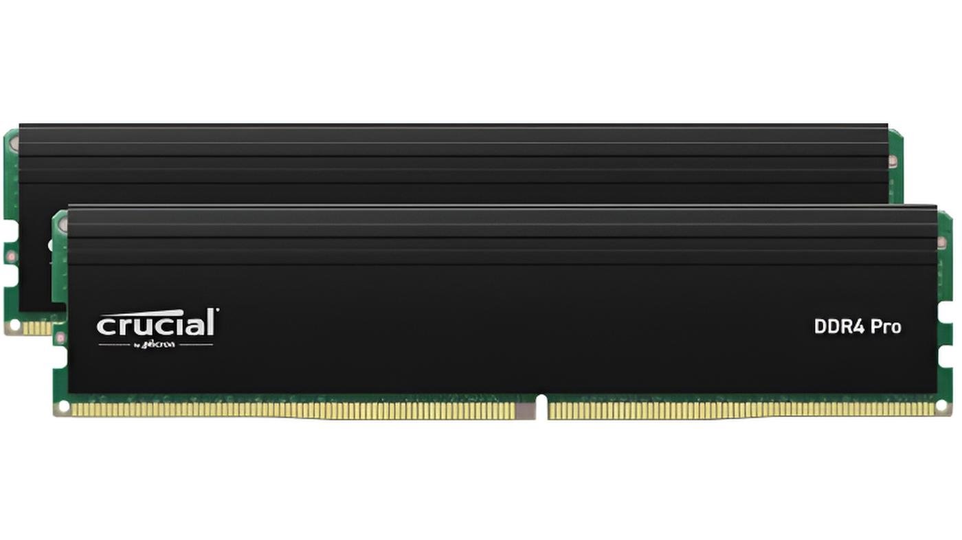 Crucial DDR4-3200 64GB (2x32GB) UDIMM RAM ad alte prestazioni con dissipatore e supporto Intel XMP