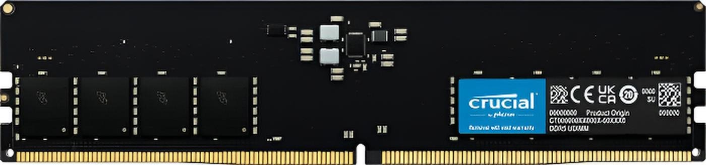 Crucial DDR5 32GB 4800MHz UDIMM ECC On-Die 1.1V per PC desktop