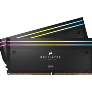 Corsair Dominator Titanium RGB 32GB DDR5 6400MT/s CL32 kit RAM con dissipatore premium e illuminazione RGB dinamica