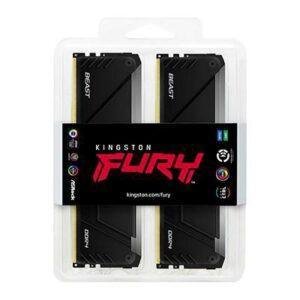 Kingston FURY Beast RGB 128GB DDR4-3600 CL18 (Kit 4x32GB) – RAM Desktop ad Alte Prestazioni con Dissipatore in Alluminio e Illuminazione RGB
