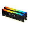 Kingston FURY Beast RGB DDR4 64GB (2x32GB) 3200MHz CL16, RAM gaming con dissipatore nero e illuminazione RGB, compatibile Intel XMP 2.0 e AMD Ryzen Ready