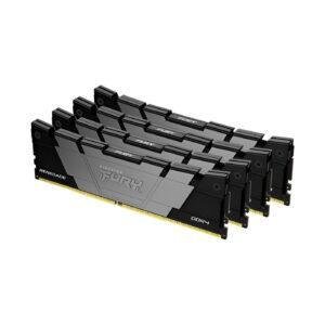 Kingston FURY Renegade DDR4 64GB 3600MHz CL16 kit 4x16GB con dissipatore nero bicolore, RAM ad alte prestazioni per gaming e workstation