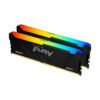 Kingston FURY Beast RGB DDR4 16GB 3200MT/s CL16 RAM gaming con dissipatore nero