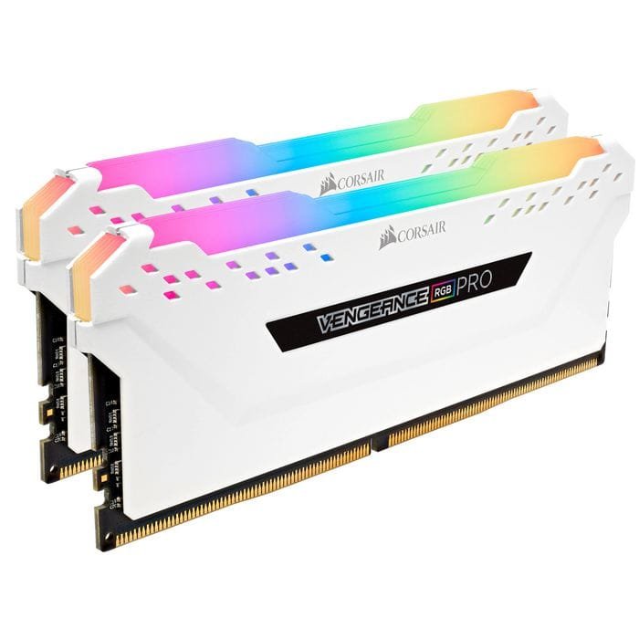 Corsair VENGEANCE RGB PRO 16GB (2x8GB) DDR4-3200 C16 – Kit RAM Desktop con Illuminazione RGB Dinamica, Dissipatore in Alluminio e Supporto XMP 2.0 – Colore White - immagine 2
