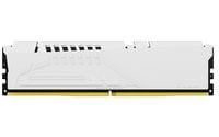 Kingston 16GB 6000MT/s DDR5 CL30 DIMM FURY Beast White XMP – Memoria RAM PC Gaming, Unbuffered, On-Die ECC, dissipatore bianco, Intel XMP 3.0, 288-pin DIMM