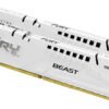 Kingston 32GB DDR5 6000MT/s CL30 FURY Beast White XMP, kit RAM 2x16GB per PC gaming ad alte prestazioni