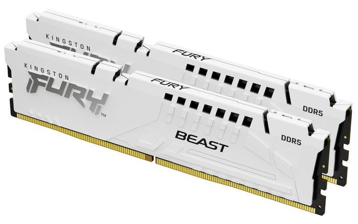 Kingston 64GB 6000MT/s DDR5 CL30 DIMM (Kit 2x32GB) FURY Beast White