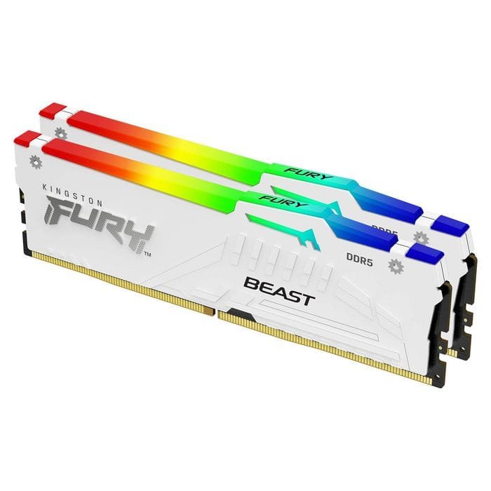 Kingston 32GB 6000MT/s DDR5 CL30 DIMM (Kit 2x16GB) FURY Beast White