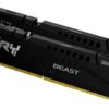 Kit RAM Kingston FURY Beast DDR5 32GB (2x16GB) 6000MHz CL36 con dissipatore nero, supporto XMP 3.0 e AMD EXPO