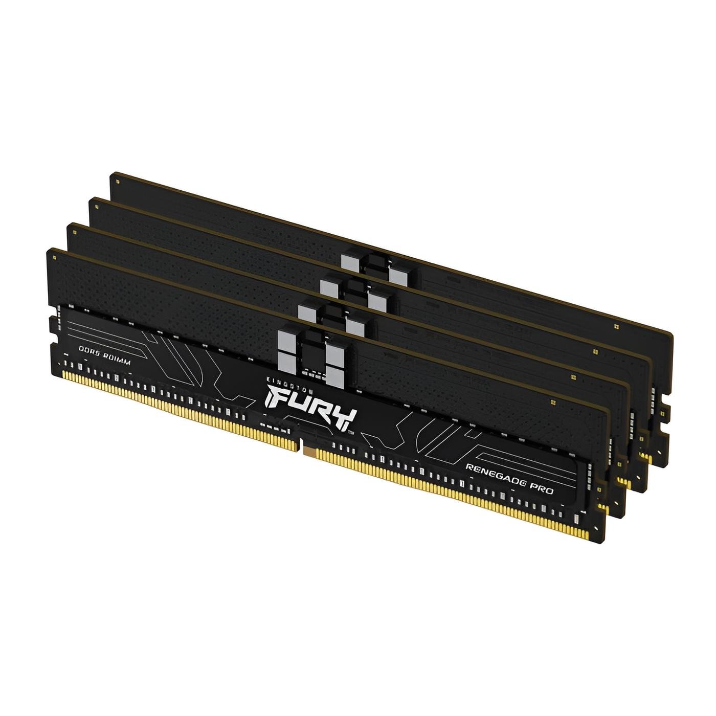 Kingston 128GB DDR5 ECC Registered 6800MT/s CL34 FURY Renegade Pro XMP con dissipatore nero per server e workstation