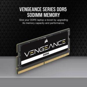 Corsair 16GB DDR5 5600MHz SO-DIMM – Modulo RAM Laptop Gaming ad Alte Prestazioni, CL48, 262-pin, 1.1V, Vengeance*