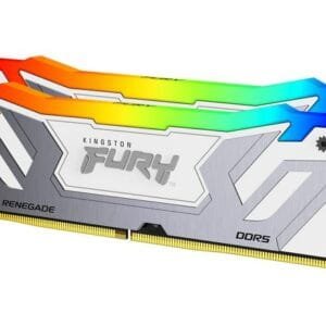 Kingston 48GB 8400MT/s DDR5 CL40 CUDIMM (Kit of 2) FURY Renegade RGB White XMP-W129023031-EET