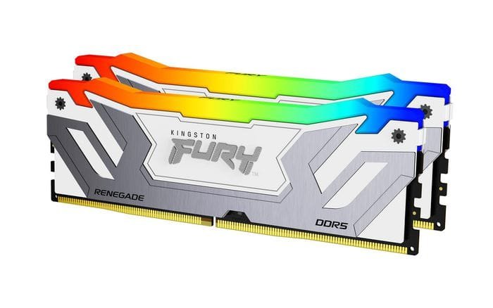 Kingston 48GB 8400MT/s DDR5 CL40 CUDIMM (Kit of 2) FURY Renegade RGB White XMP-W129023031-EET