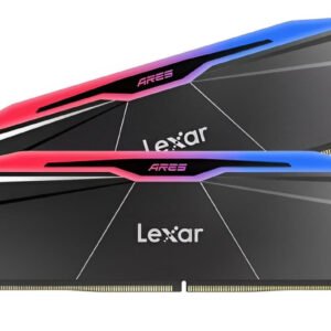 Lexar ARES Gen2 RGB DDR5 48GB (2x24GB) 7600MT/s CL38 RAM con illuminazione RGB multicolore e dissipatore in alluminio per PC gaming e workstation