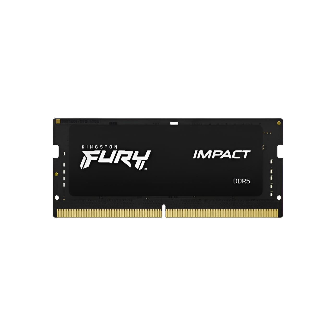 Kingston FURY Impact DDR5 64GB (2x32GB) 4800MHz SO-DIMM CL38, RAM notebook dual channel ad alte prestazioni con Plug N Play e XMP 3.0
